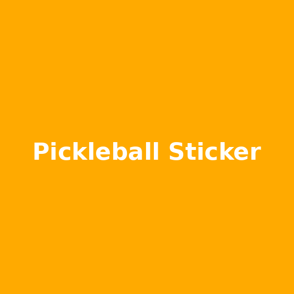 Pickleball Paddle Sticker
